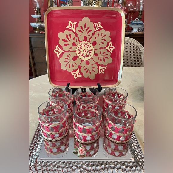 Isabelle de Borchgrave MCM Melamine Party Platter Tray Plate Print 12"x12" - Picture 7 of 11